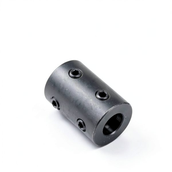 Shaft Coupling uxcell Set Screw Black Oxide Steel 1/2" Bore 1" OD-3
