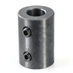 Shaft Coupling uxcell 1/2" Bore Rigid Set Screw Coupling Black Oxide-0