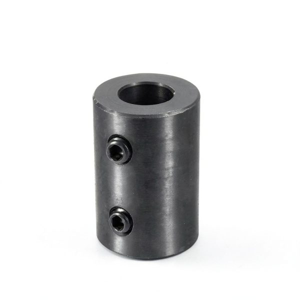 Shaft Coupling uxcell 1/2" Bore Rigid Set Screw Coupling Black Oxide-1