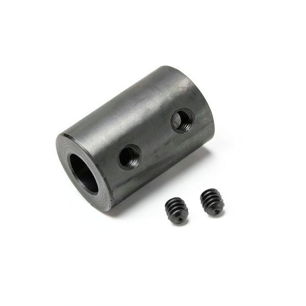 Shaft Coupling uxcell 1/2" Bore Rigid Set Screw Coupling Black Oxide-4