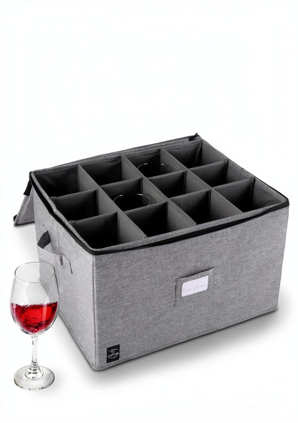 Wine Glass Storage Unison Kitchen Stackable Case-6