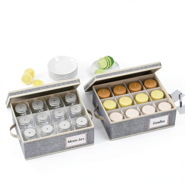 Lifewit 2 Pcs Coffee Mug Storage with Dividers, Stackable Cationic-7