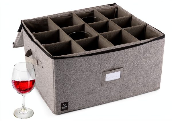 Wine Glass Storage Unison Kitchen Stackable Case-0