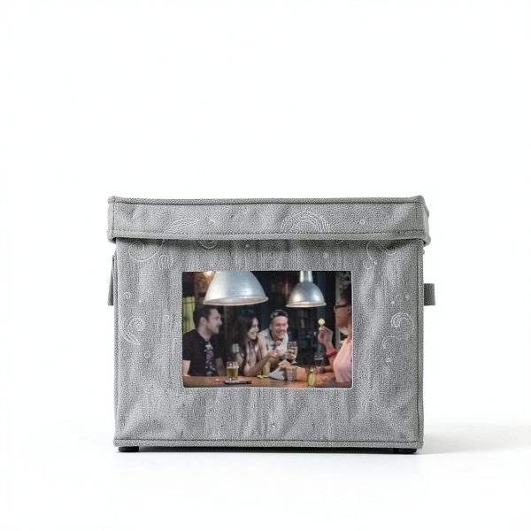 Wine Glass Storage Box Norme 3-Pack Gray 12-Compartment Stemware Case-6