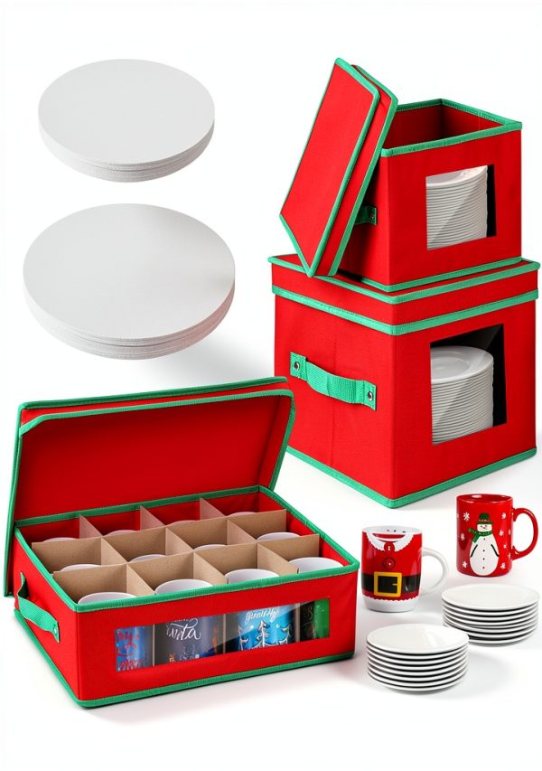Holiday China Storage Containers Wesnoy 5‑Inch Foldable Mug/Plate Set-0
