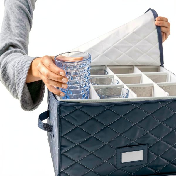China Storage Containers Teemto Quilted 7‑Piece with Felt Liners Grey-6