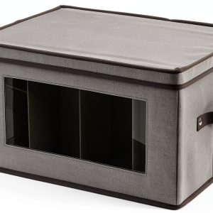 Stemware Storage Box Household Essentials Gray Box-0