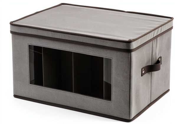 Stemware Storage Box Household Essentials Gray Box-0