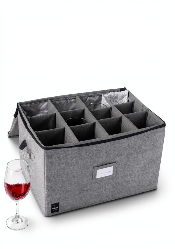 Wine Glass Storage Unison Kitchen Stackable Case-3