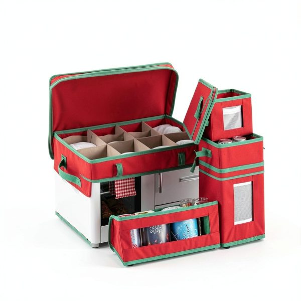 Holiday China Storage Containers Wesnoy 5‑Inch Foldable Mug/Plate Set-4