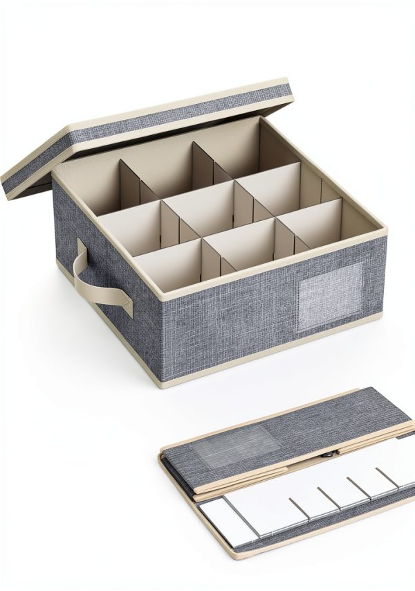 Lifewit 2 Pcs Coffee Mug Storage with Dividers, Stackable Cationic-4