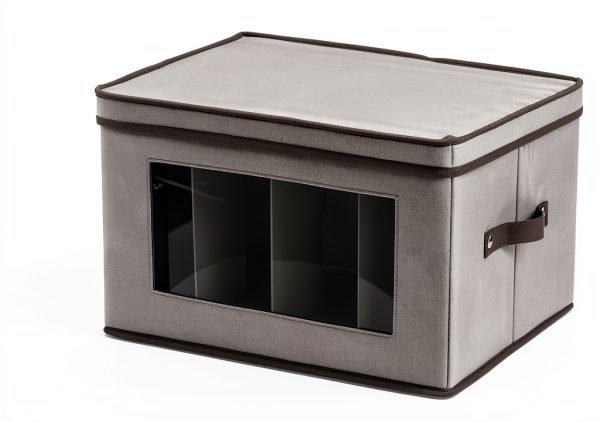 Stemware Storage Box Household Essentials Gray Box-2