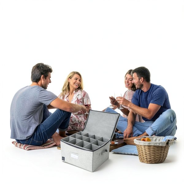 Wine Glass Storage Unison Kitchen Stackable Case-2
