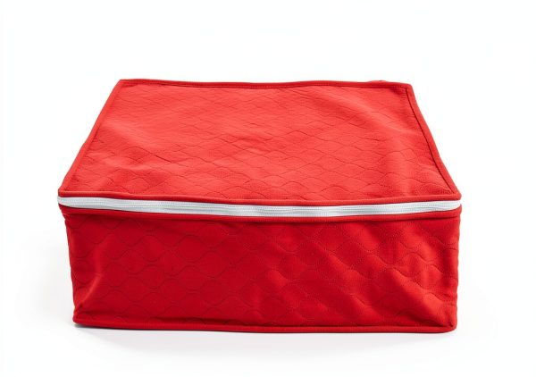 LAMINET 6-Piece Quilted Dinnerware Storage Set - Red-5